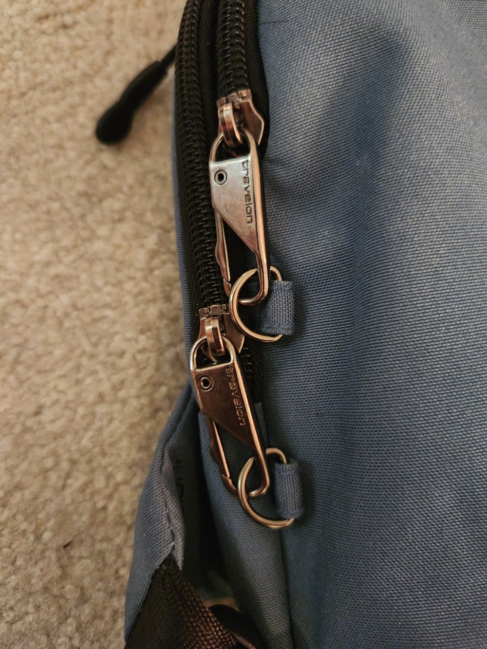 Travelon Women's Blue Sling Crossbody Bag - Picture 3 of 6
